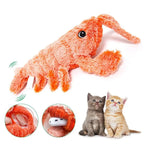 USB Charging Lobster Cats Toy Dancing Moving Washable Plush Electric Pet Toys Squeaky Automatic Dogs Interactive Toys Outdoor