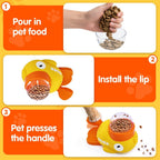 Interactive Cat Treat Puzzle Dispenser | Slow Feeder Cat Toy Duck Shaped Design