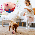 Interactive plush ball toy