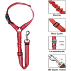 New Solid Two-In-One Dog Harness Pet Car Seat Belt Leash Backseat Safety Belt Adjustable for Kitten Dogs Collar Pet Accessories