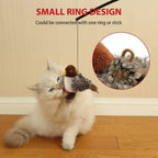 Interactive Cat Toys Flying Bird Cat Toy Flapping Wings Sparrow Catnip Toys Vivid Chirpi]Ng Simulation Bird Interactive Cat Toy
