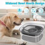 70Oz Dog Water Bowl, No Spill Slow Drinking Feeder for Messy Drinker | Large Capacity, Spill Proof, Prevent Pet Prevents Choking, Anti-Slip, Visible Water Level, Suitable for Travel and Car Trips