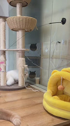 Suction cup cat wand toy